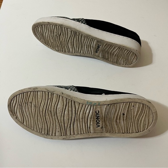 Vionic Black and White Snake Print Slip-On Shoes - Picture 7 of 9